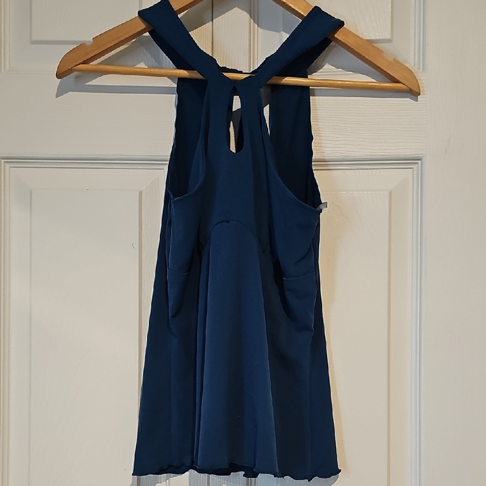 Studio Y Blue Halter Tie-Back Sleeveless Top – Size XS
